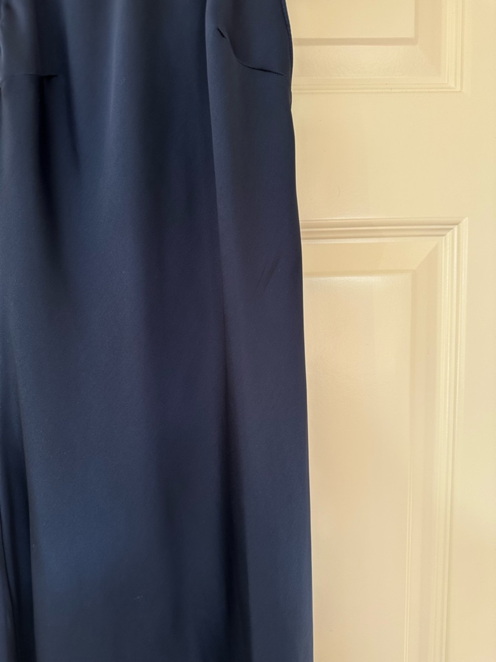 Zara Navy Halter SilkMaxi Dress - Picture 2 of 6